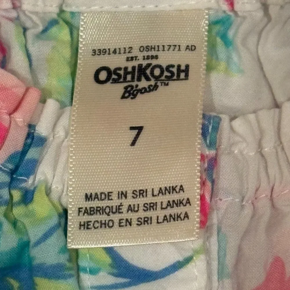 OshKosh Floral Short Sleeve Shirt